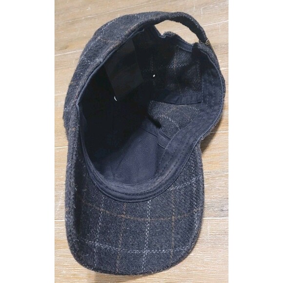 Whistles Dark Grey Wool Flannel Hat Baseball Cap Adjustable Strap Gray - Picture 4 of 5